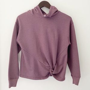 Jill Yoga Hooded with a front Knot Sweatshirt